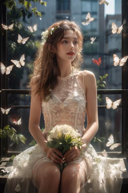 08873-3608554882-(A beautiful and sunny girl_1.2),(black hair_1.1),Wearing a white wedding dress,Happiness,Smile,Vitality,__lora_Butterfly蝴蝶_v1.0.png